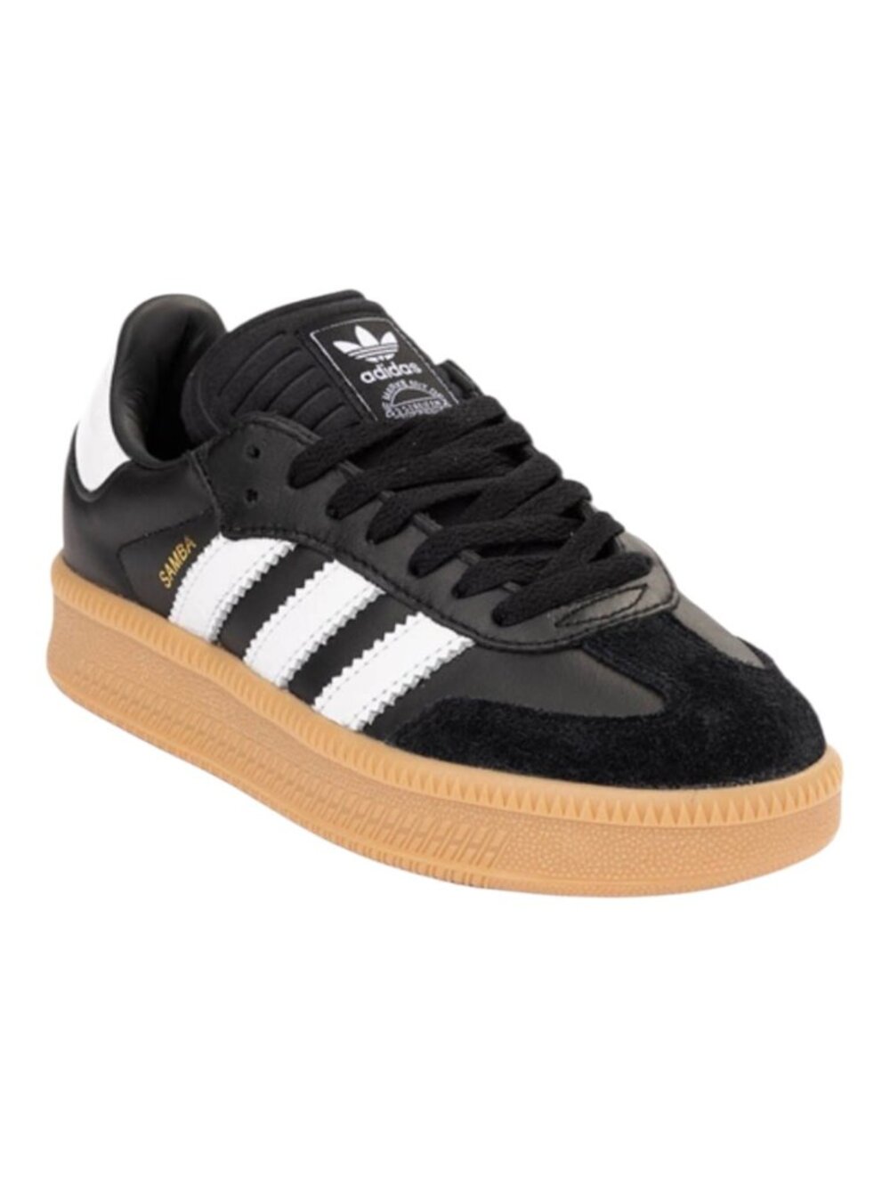NWT Adidas Originals Samba XLG J Black White Gum Youth Size 7/Women's 8.5 24.6CM